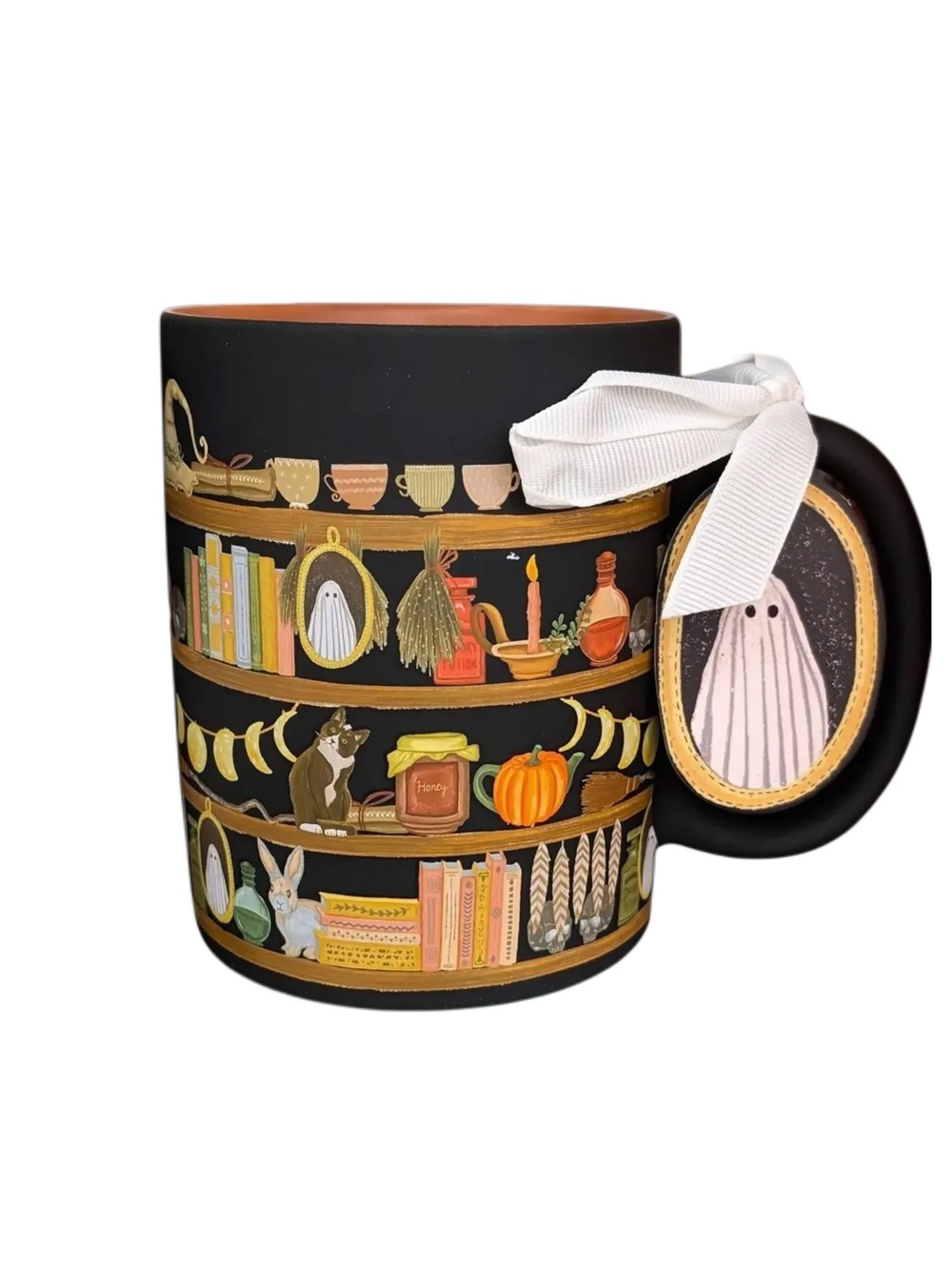 Spooky Bookcase Halloween Mug